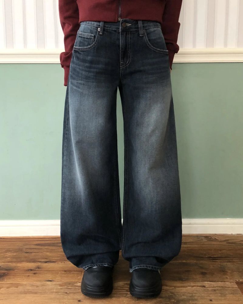 WONDER WONDER（ワンダーワンダー）の「Dain Low-Rise Wide-Leg Denim Pants（Pants）」