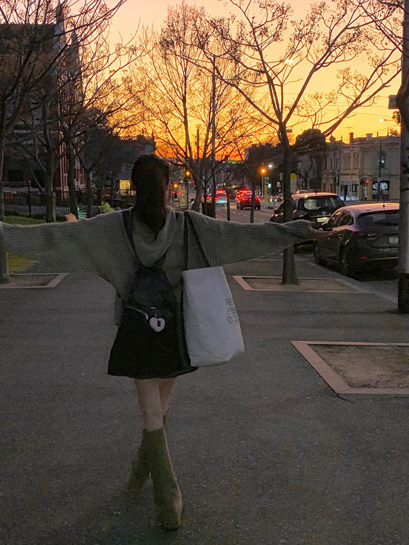 [MADE] Sorbet Twisted Knitted Hooded Cardigan