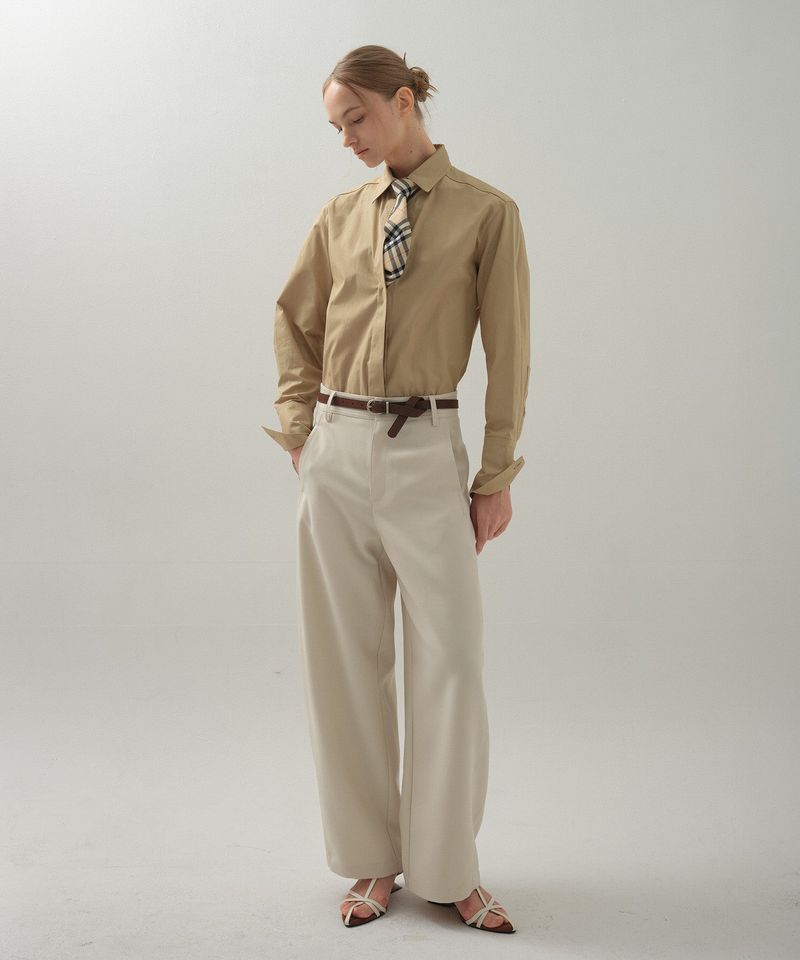 Barrel Line Pants_Ivory
