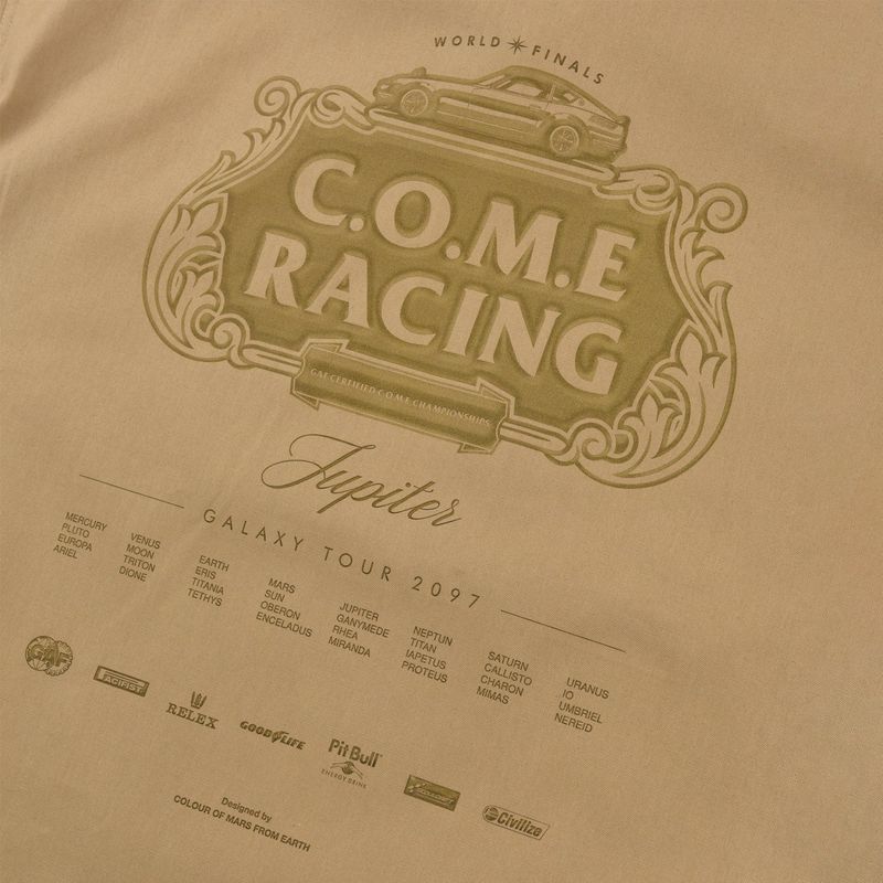 [UNISEX] C.O.M.E Mechanic Short Sleeve Work Jacket (Camel)