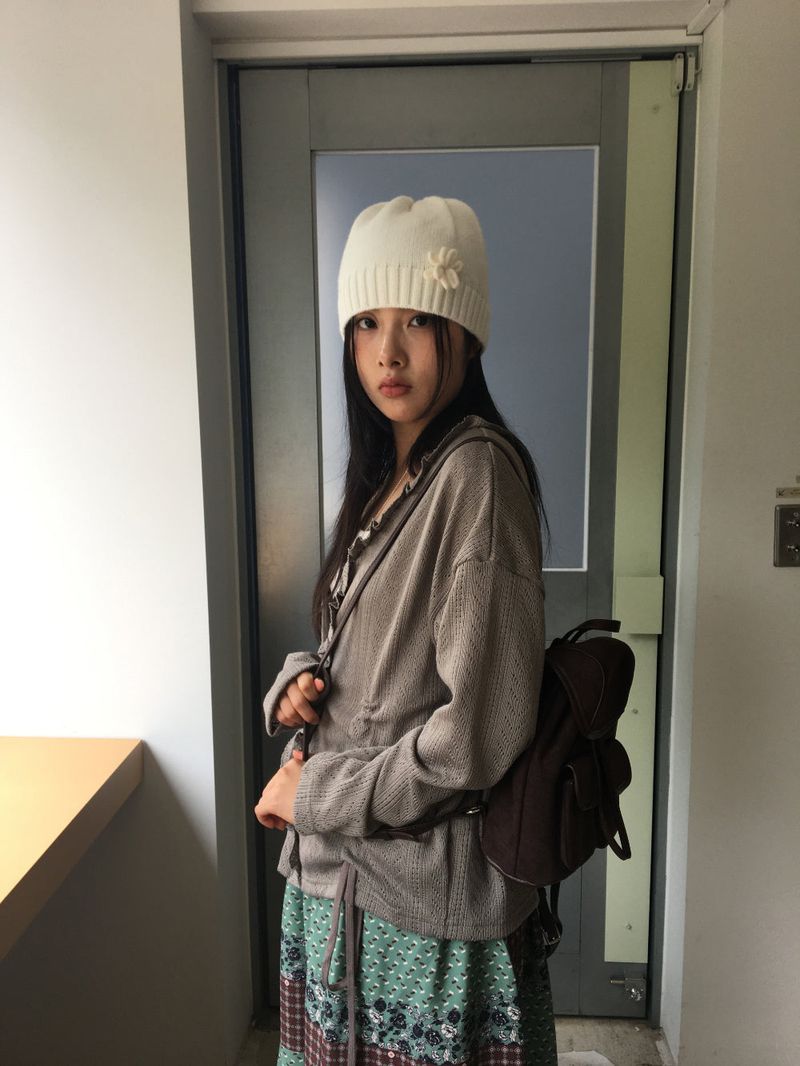 Punch Shirring Ruffle Cardigan (3color)