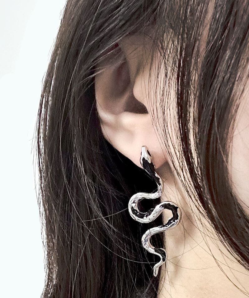 Black Snake Earrings
