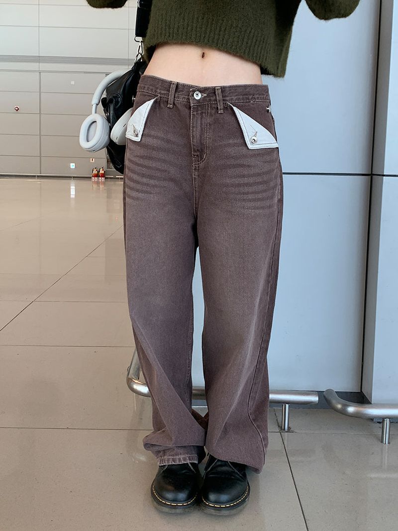 RETRO POCKET POINT JEANS (3C)