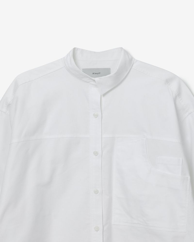 Oxpord drop tie shirts [white]