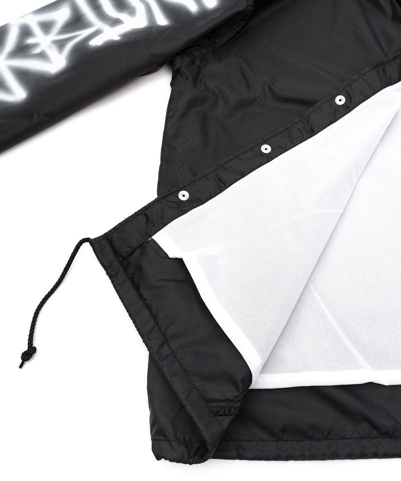 BBD Empty Sprayed Logo Coach Jacket (Black)