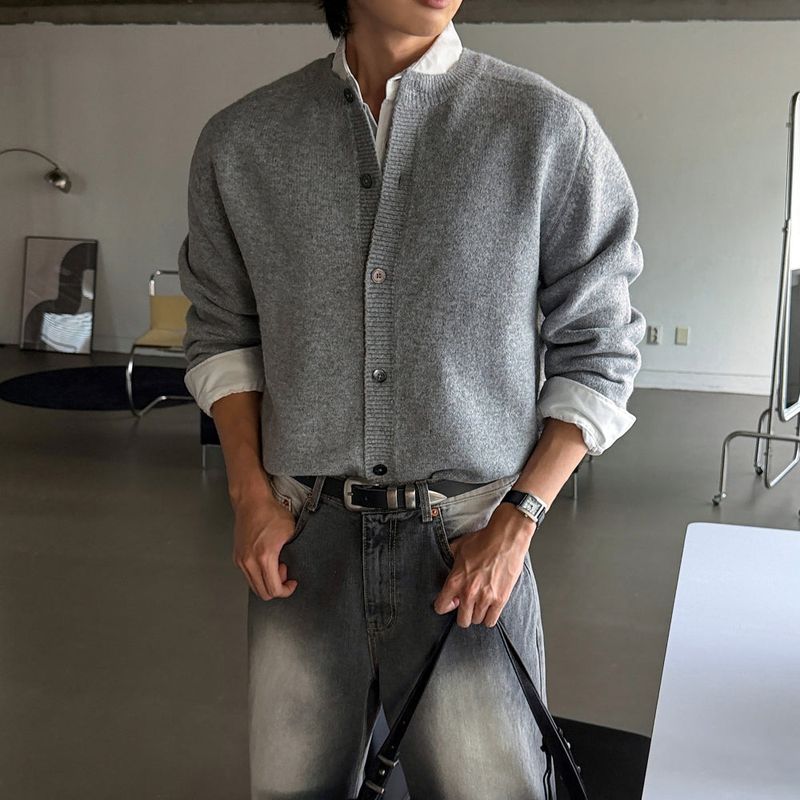 lemenne(ルメンヌ)の「LMN Merino Wool incision Round Cardigan (9 colors)(Tops)」