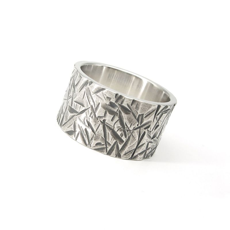 Rough12 vintage silver ring