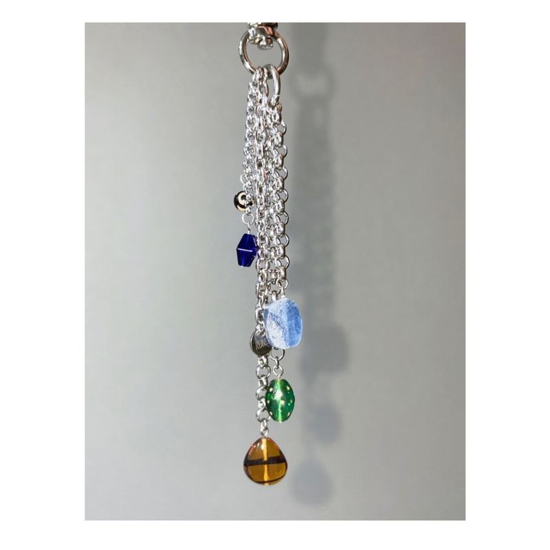 gemstone chain keyring 003