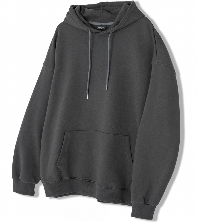 Authentic Relaxed Basic Hoodie Dark Gray