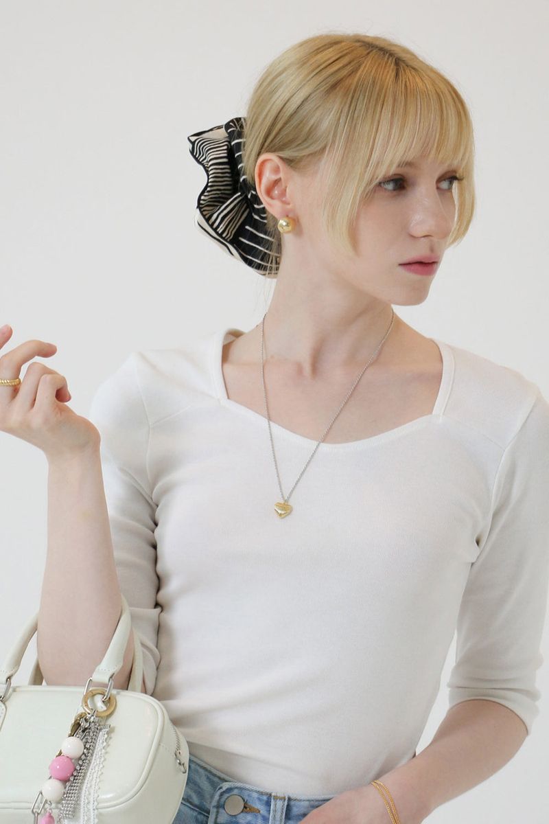 heart shell silver925 necklace natural SV