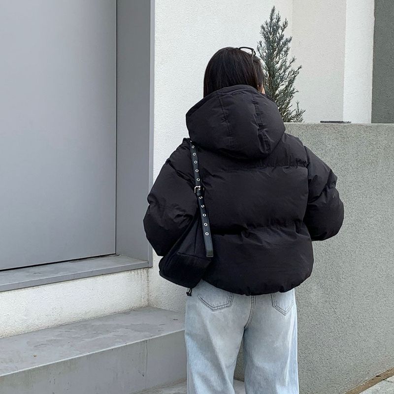 [BELLIDE MADE]Butterfly Two-Way Hooded Short Padded Jacket