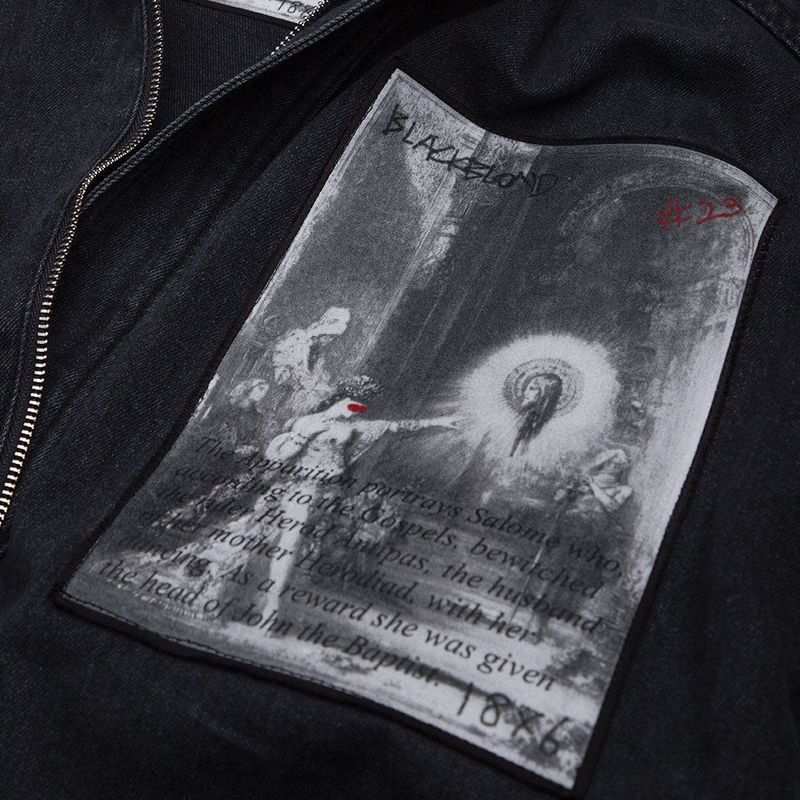 BBD The Apparition Zip Up Denim Jacket (Black)