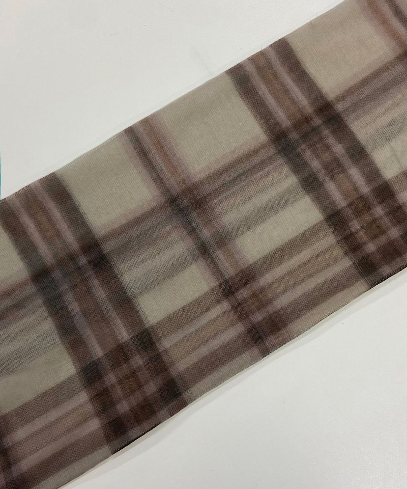 Plaid Check Stocking _ YELLOW