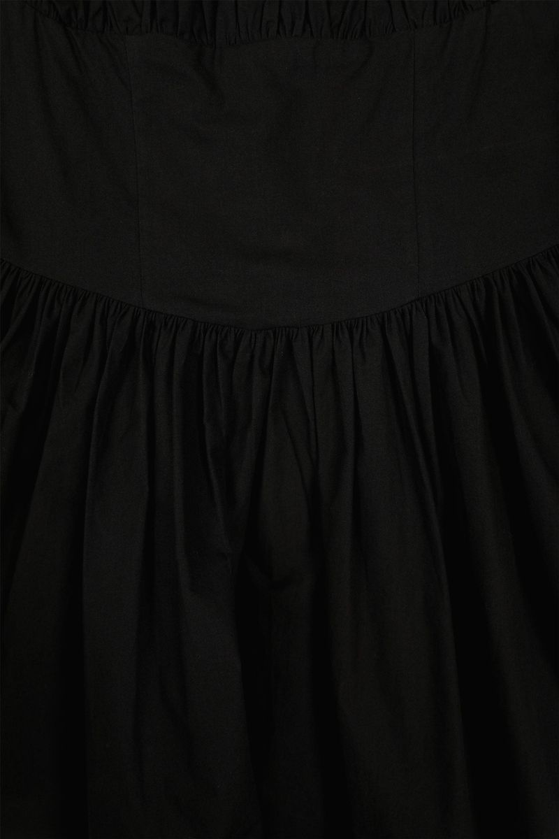 Merry Mini Shirring Dress [Black]