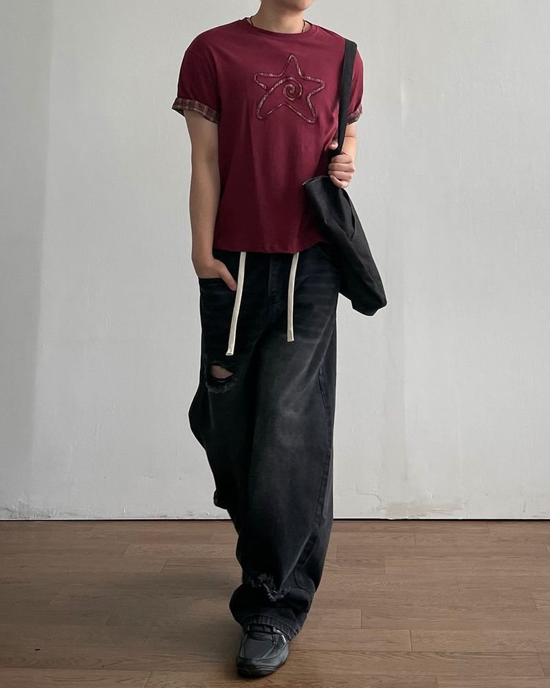 Mard Patch Rol-up Short Sleeve T