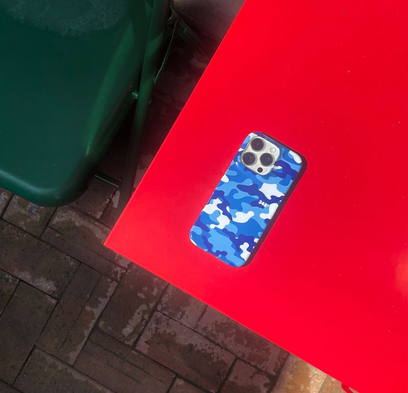 [BLUE] CAMOUFLAGE Hard Case / TREEFORFIVE345