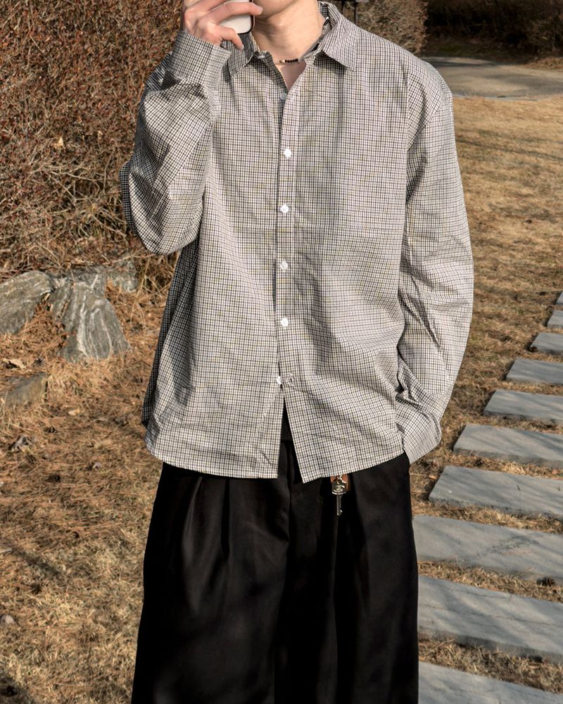 Better Mini-Check Cotton Shirt
