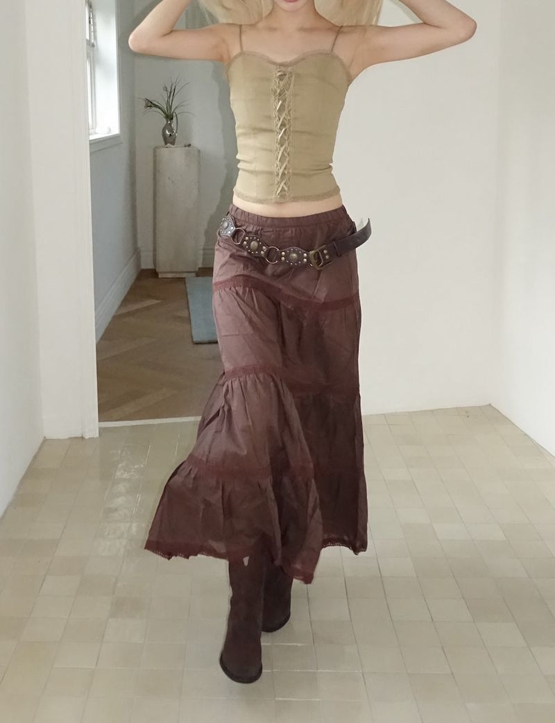 Mori Lace Maxi Skirt