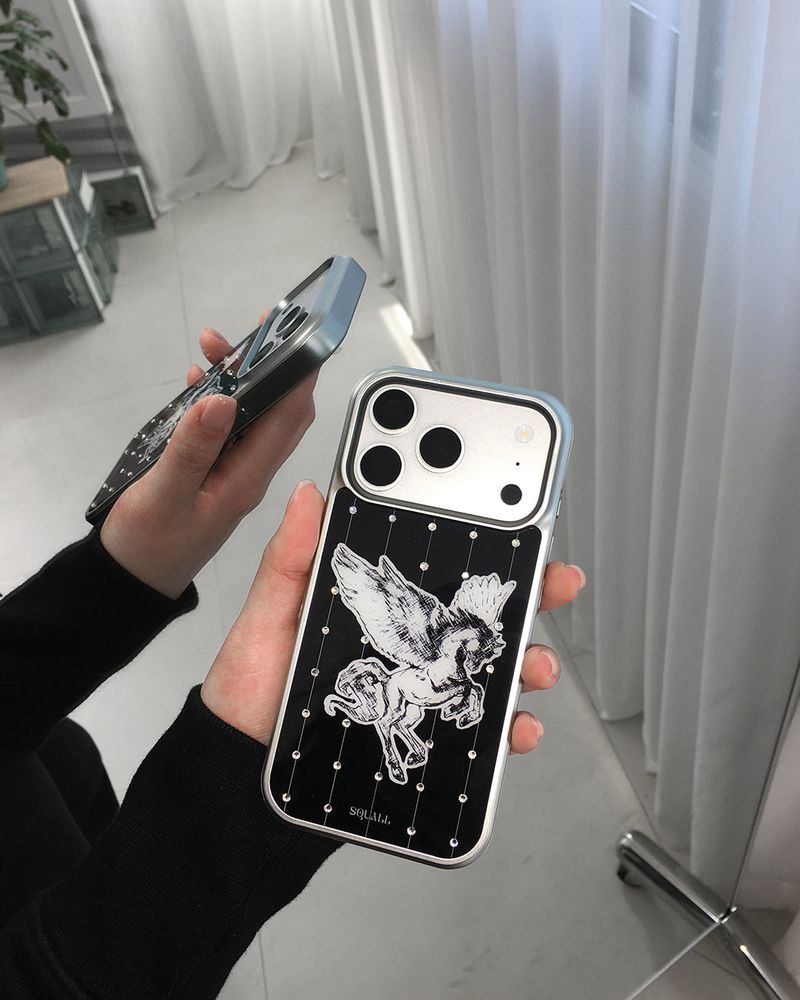 [MADE] PEGASUS cubic phone case_Black