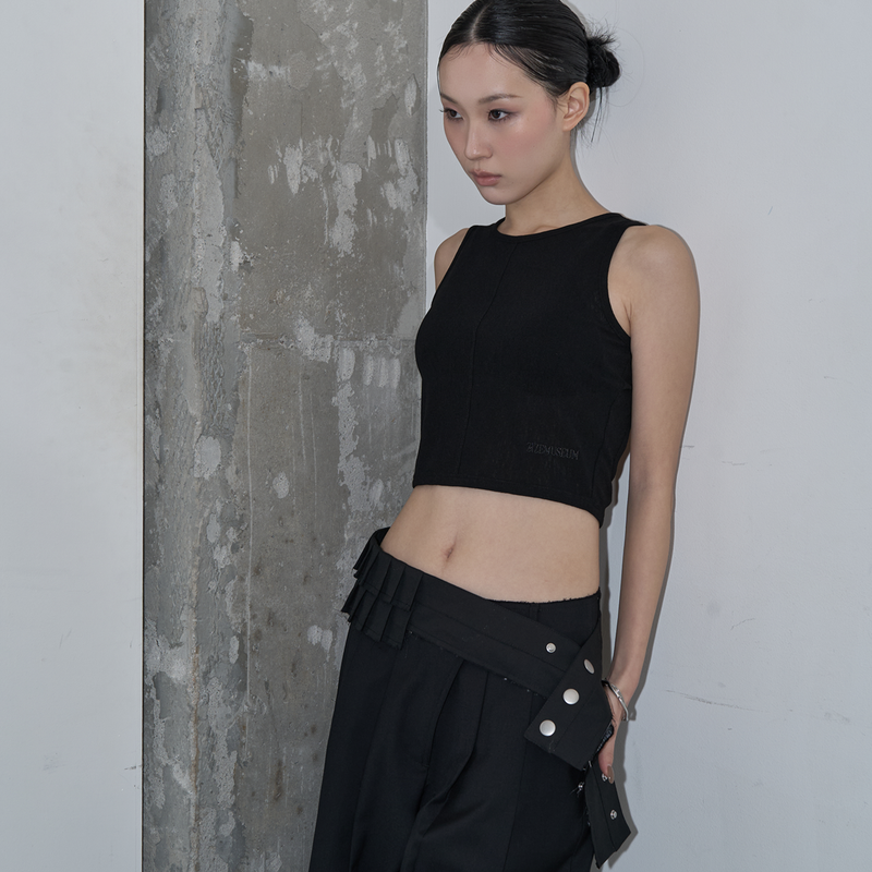 ZIZEMUSEUM（ジゼミュージアム）の「PLEATED SNAP BELT (BLACK)（Fashion Accessories）」