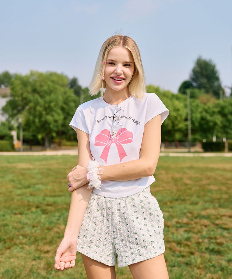 MICRO FLORAL SHORTS