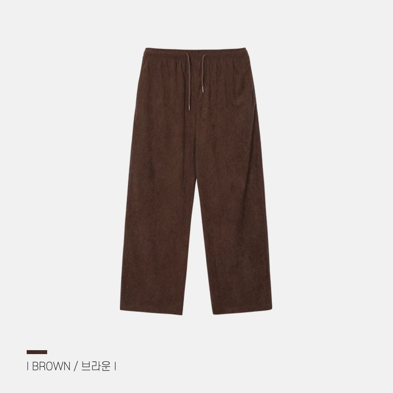 Twill Basic Golden Wide Pants 7C