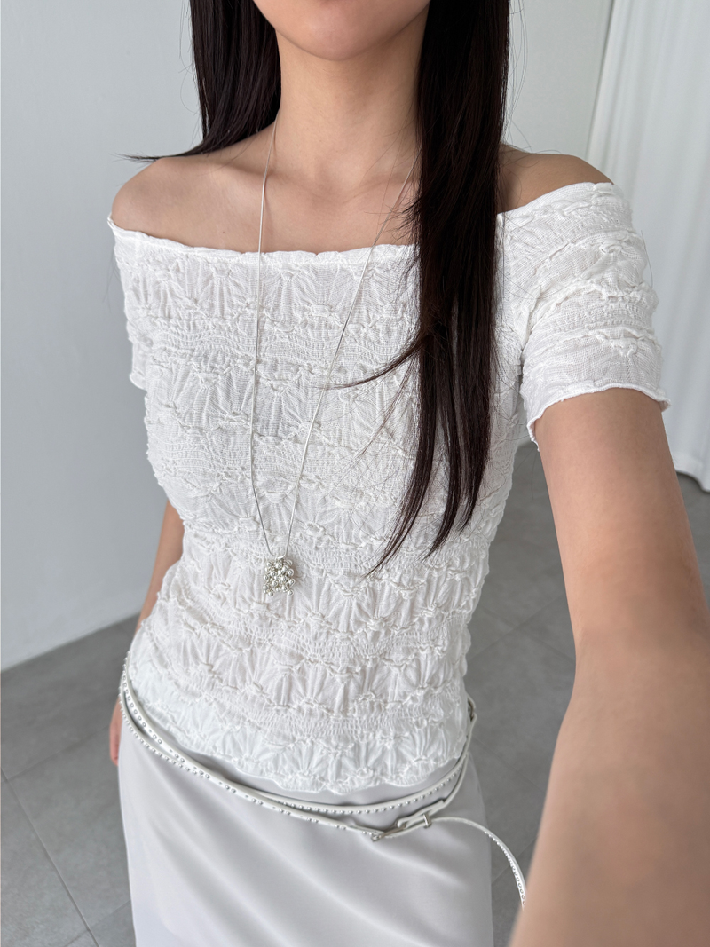 Eunarkive(ウナカイブ)の「wave wrinkle top (3color)(Tops)」