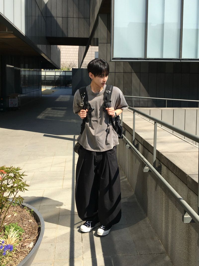 Mier Linen Cut-out Wide Pants 4C