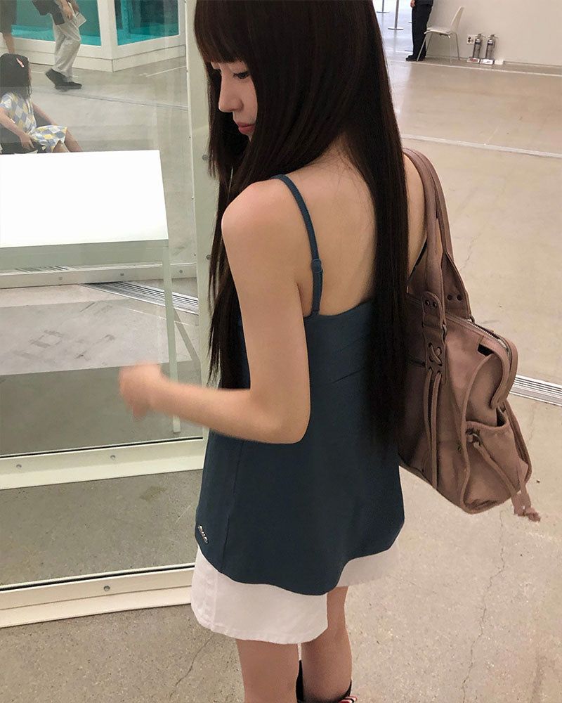 [ORIGINAL] Nev Shirred Ribbed Sleeveless