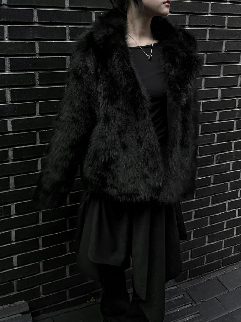 reversible fur mustang jacket (2color)