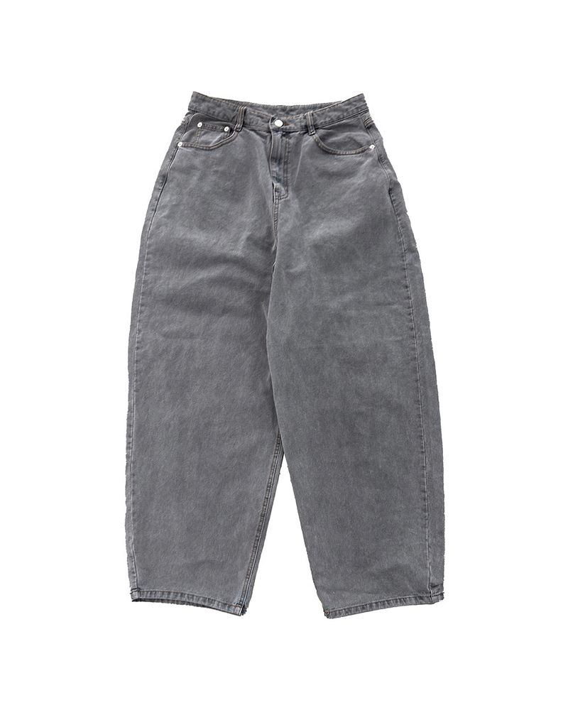 Mauve Back Pocket Wide Denim