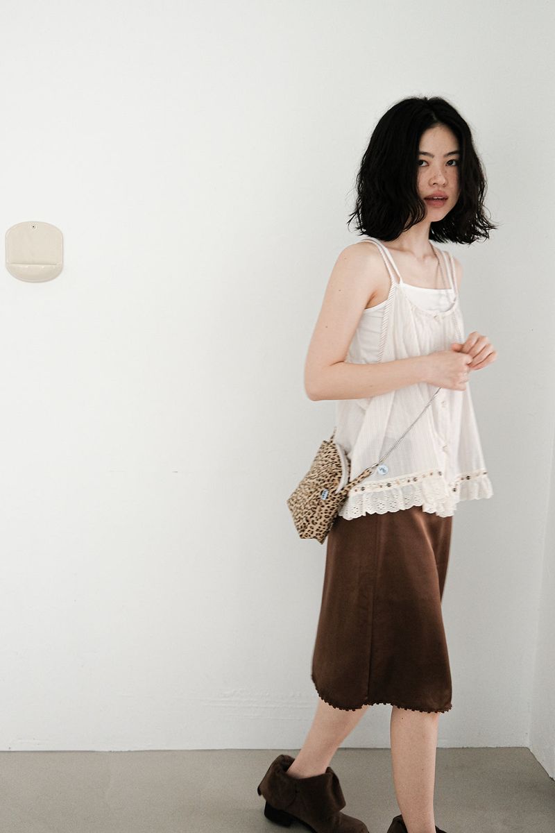 クロス ポーチ(beige leopard)