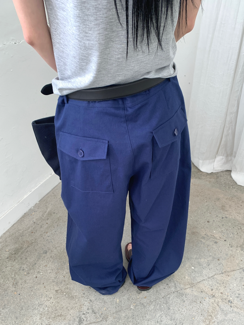 moss cotton pants
