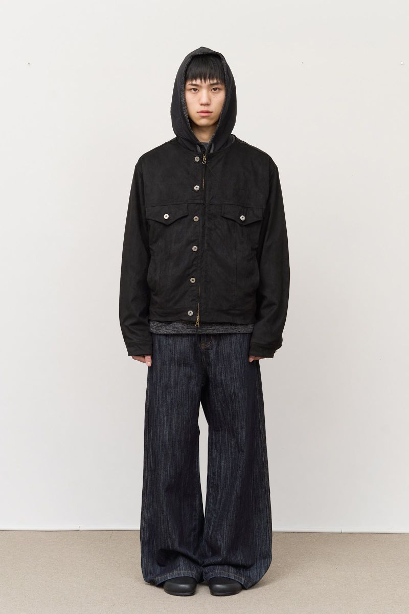 Node Collar Suede Jacket