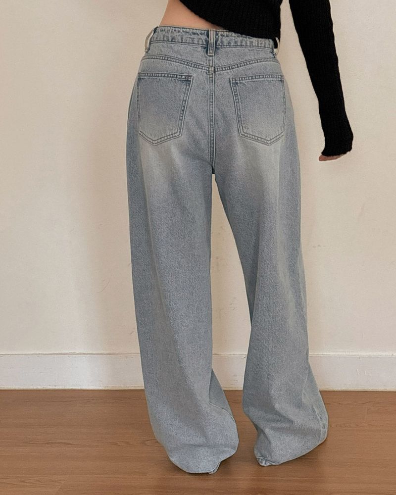  Mua Wide Denim Pants