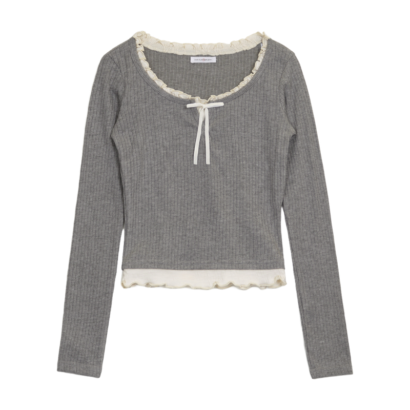 BALLET LACE KNIT TOP (3 COLORS)