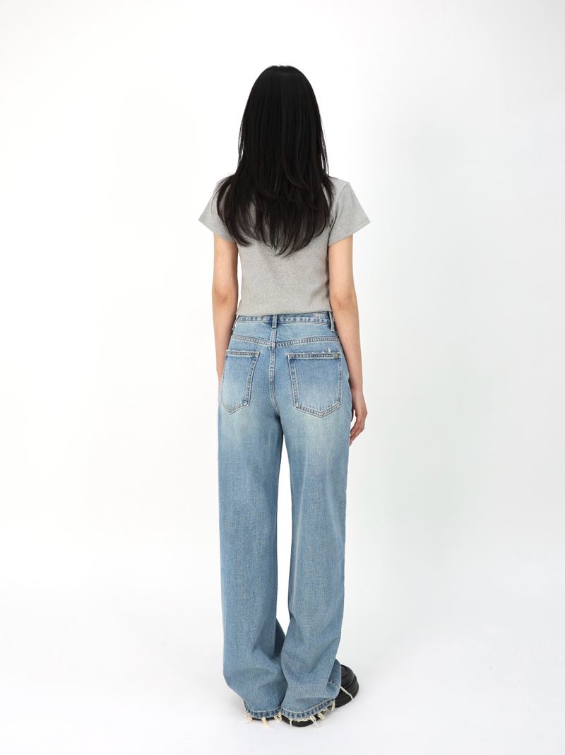 FRADE HEM SLIM WIDE DENIM code 26205