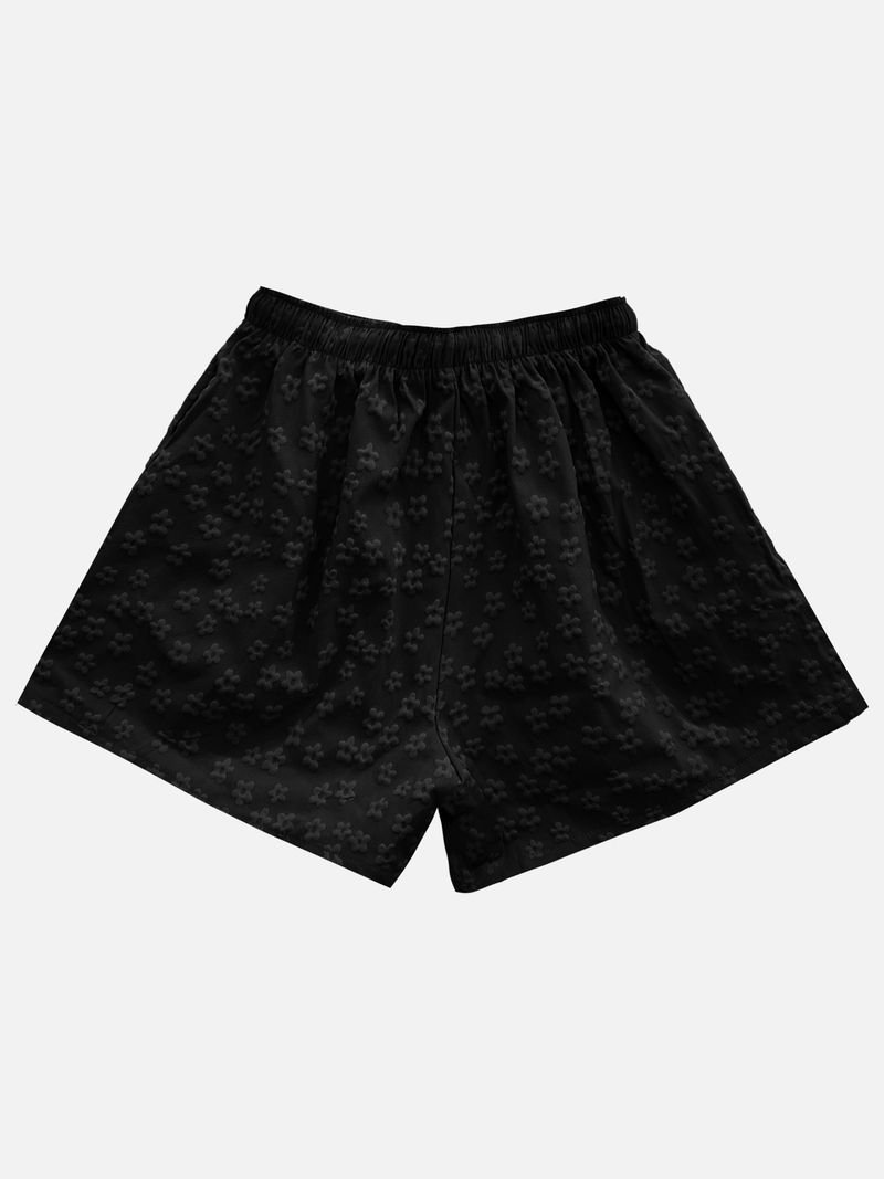 Zan Flower Embossed Short Pants (5c)