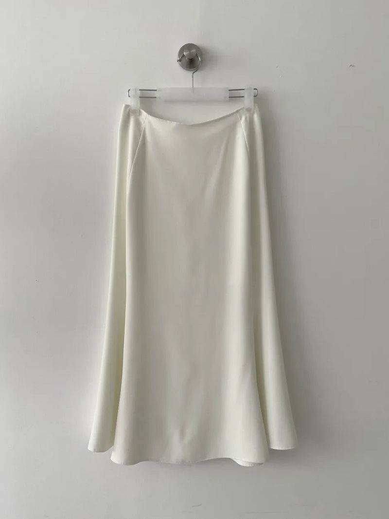 Dion Pintuck Mermaid Long Skirt