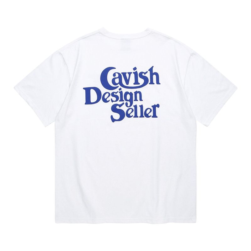 cavish（カビシ）の「SELLER LOGO SS TEE WHITE(CV2BMMT500A)（Tops）」