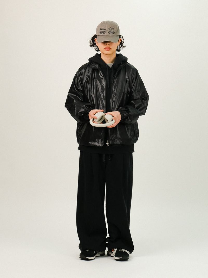 HM SAINT Glossy Nylon Jacket Windbreaker
