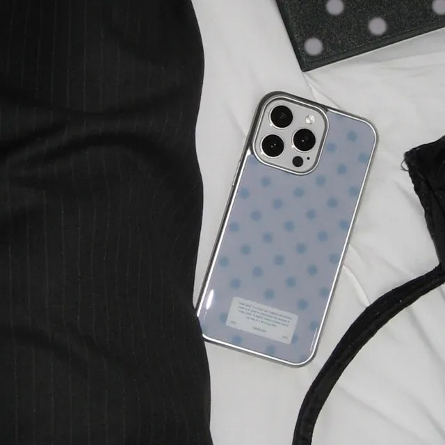 Dot ash purple gray silver case