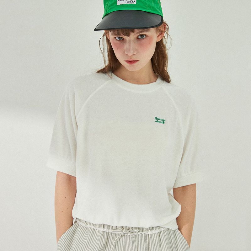 Between A and B（ビットウィーンエーアンドビー）の「テリー ラグラン Tシャツ_ホワイト（トップス）」