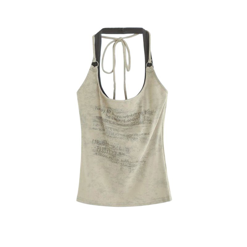 Cozy&Kitsch(コージーアンドキッチ)の「Dave Vintage Back-Open Halter Top 231633136(Tops)」