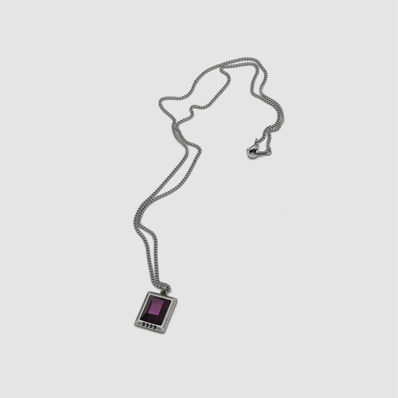 GEM STONE V NECKLACE