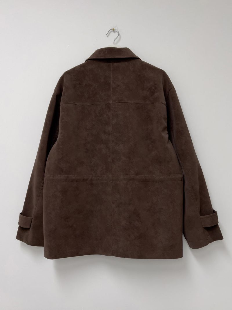 Nubuck String Overfit Leather Jacket