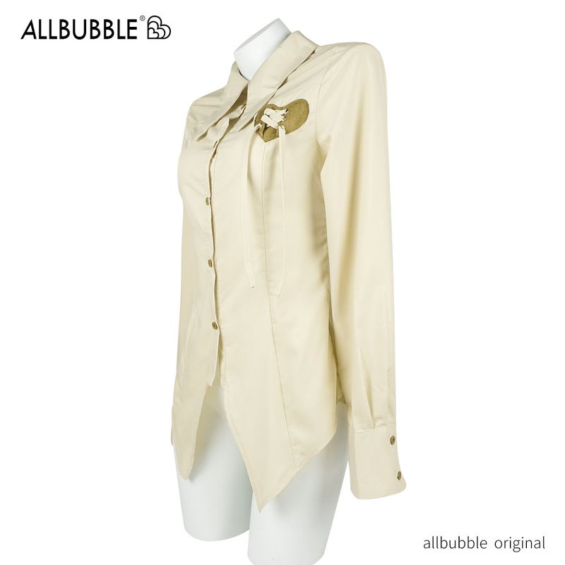 allbubble love embroidered shirt