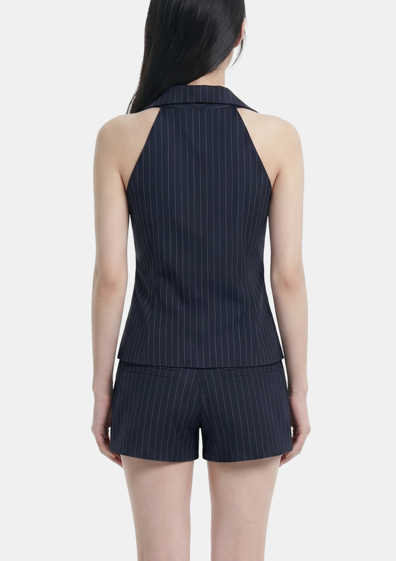 Lene Pinstripe Two Piece Set