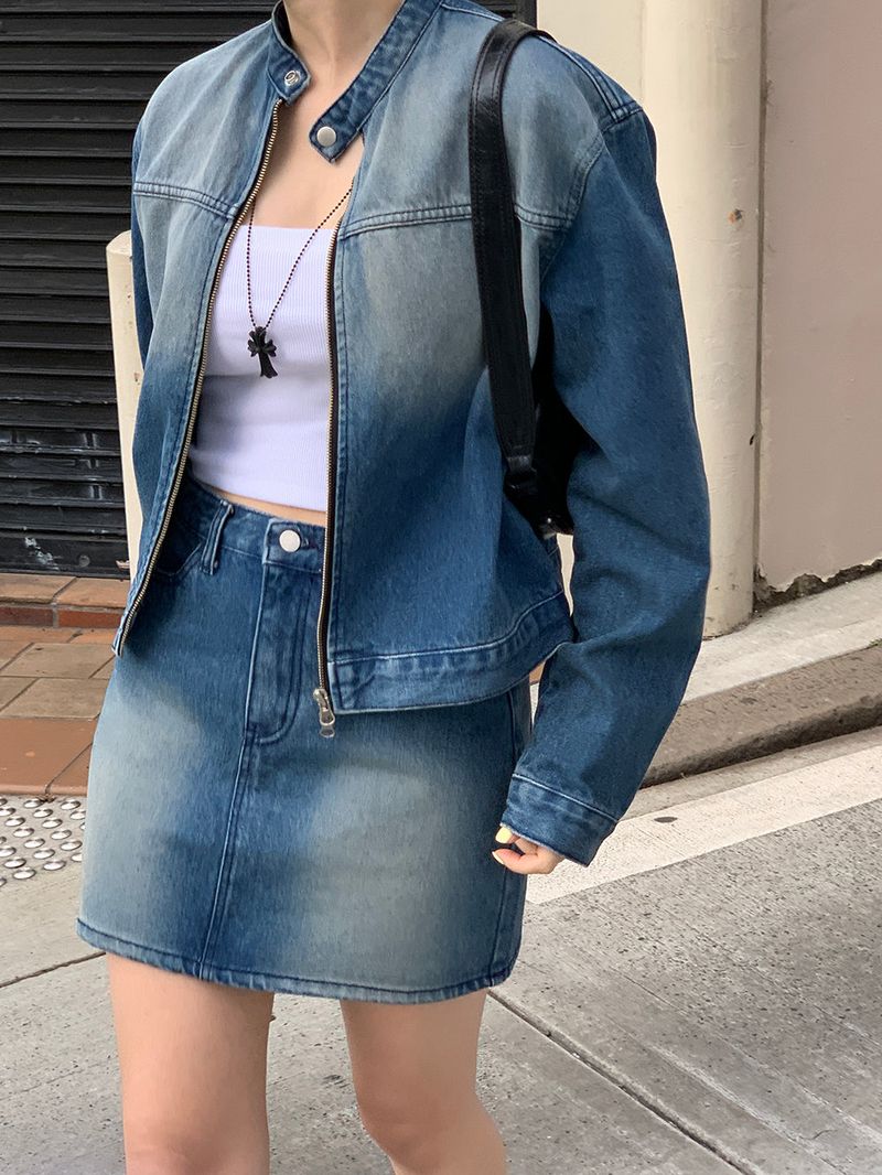 [MADE] Dune Y2K denim mini skirt