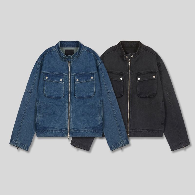 OA Cargo Biker Denim Jacket